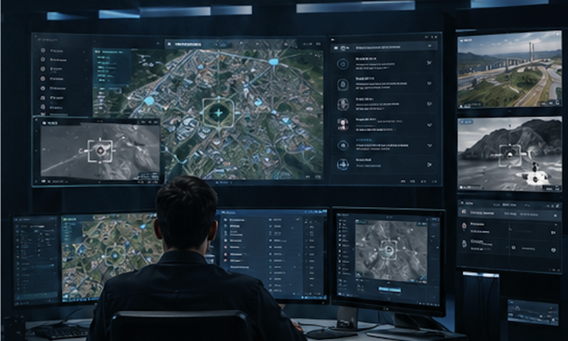 Multi-UAV command and control center